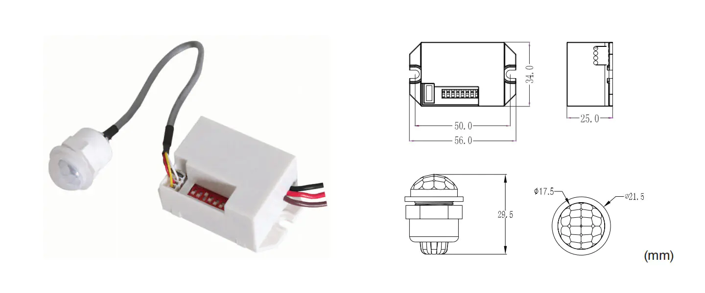 Mini Infrared Motion Sensor Smart Switch DC 12V Detector